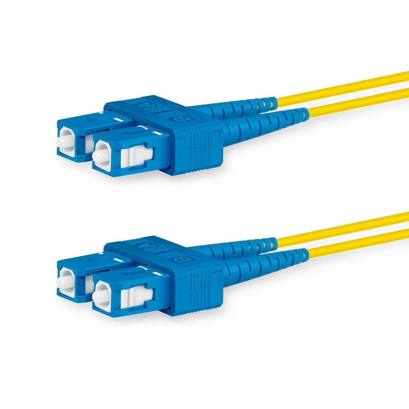 Lanview Lvo231377 Fibre Optic Cable 1 M 2X SC Os2 Yellow (SC-SC Single Mode Fibre Cable - Duplex Os2 9/125 LSZH 1M - Warranty: 300M)