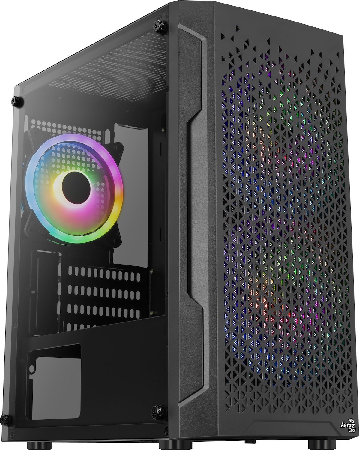 Aerocool Trinity Mini Mini Tower Black (AeroCool Trinity V2 Mini Tower PC Case - Black)