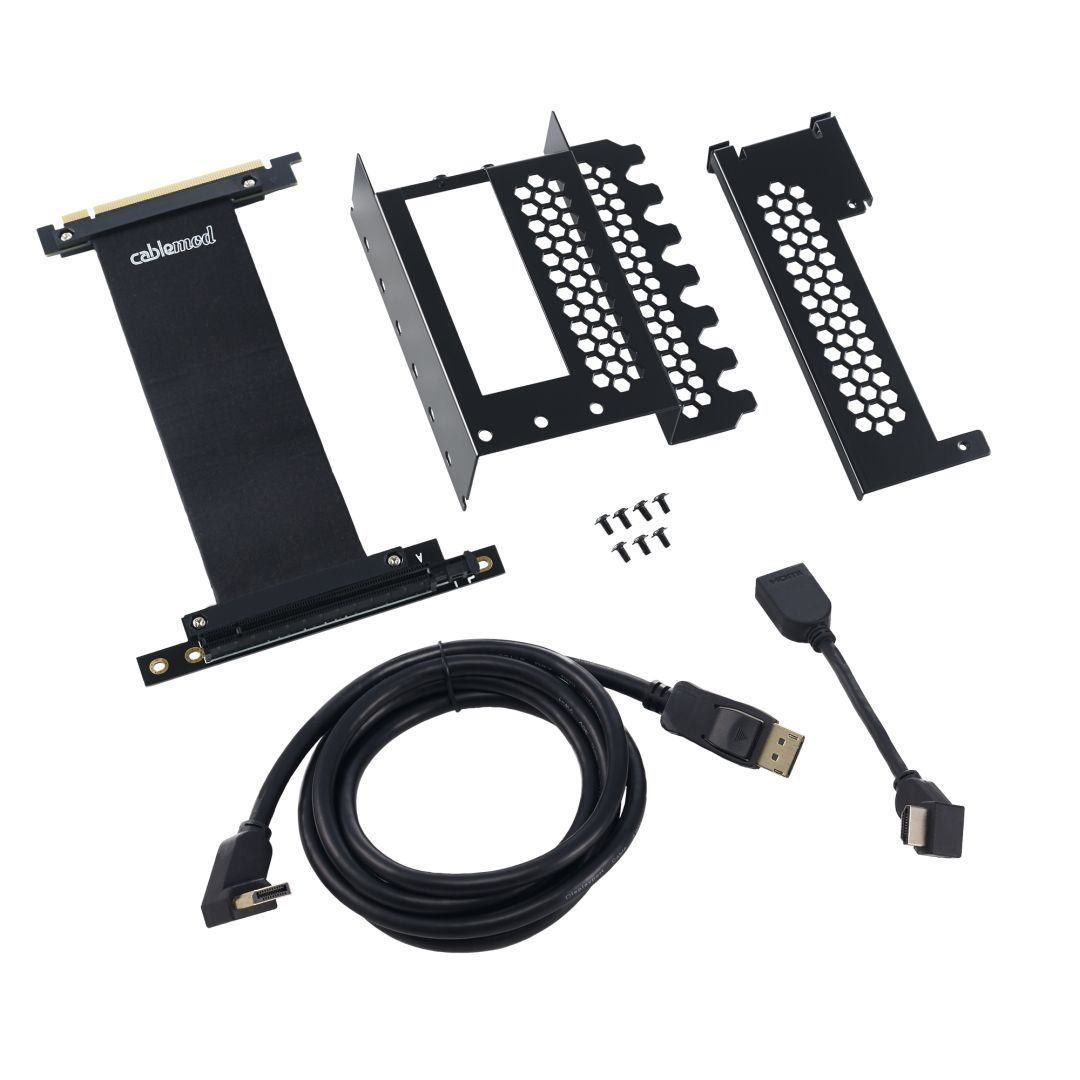 Cablemod CM-VPB-HDK-R Computer Case Part Mini Tower Gpu Bracket (CableMod Vertical Graphics Card Holder With PCIe X16 Riser Cable 1 X DisplayPort)