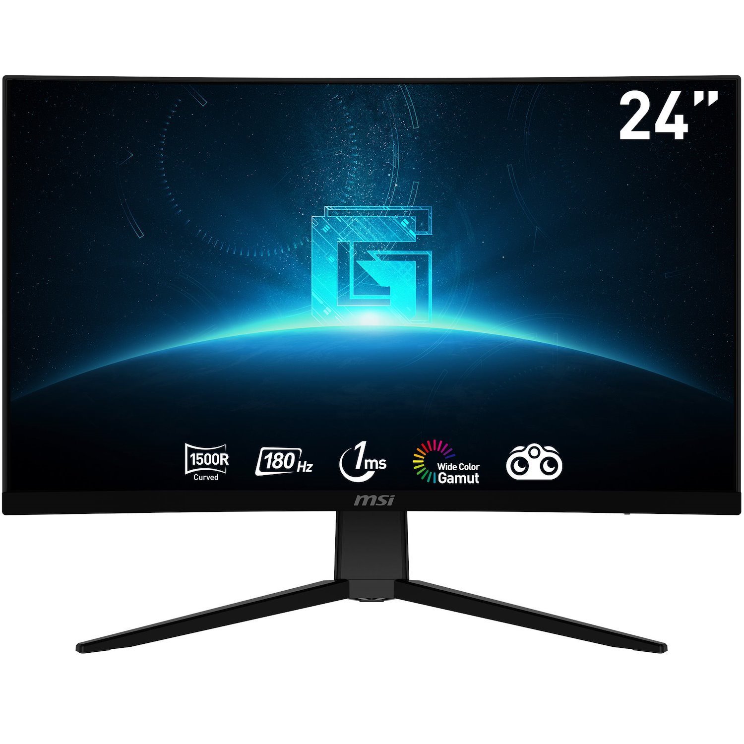 Msi G2422C Computer Monitor 59.9 CM [23.6] 1920 X 1080 Pixels Full HD Black (Msi G2422C Monitor)