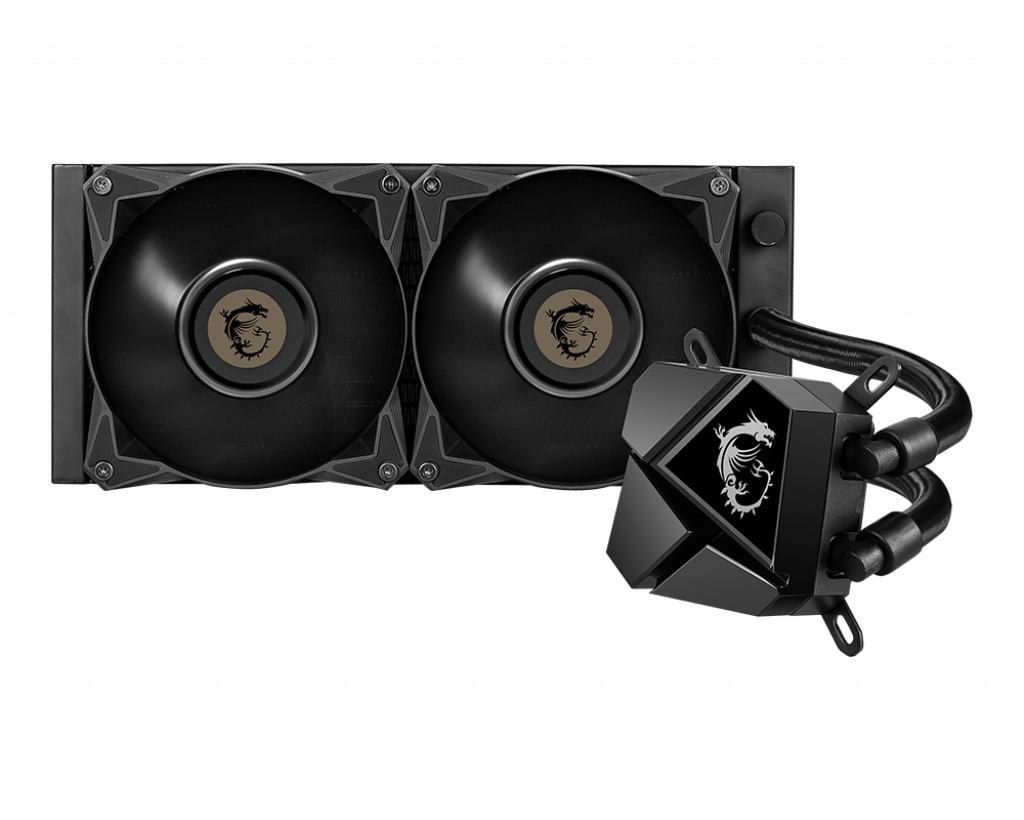Msi Mag Coreliquid P240 Liquid Cpu Cooler '240MM Radiator 2X 120MM PWM Fan Compatible With Intel And Amd Platforms Latest Lga 1700 Ready' (Mag Coreliquid P240)