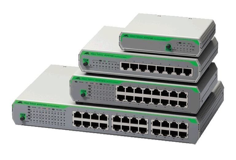 Allied Telesis 8 Ports Ethernet Switch - Fast Ethernet - 10/100Base-TX