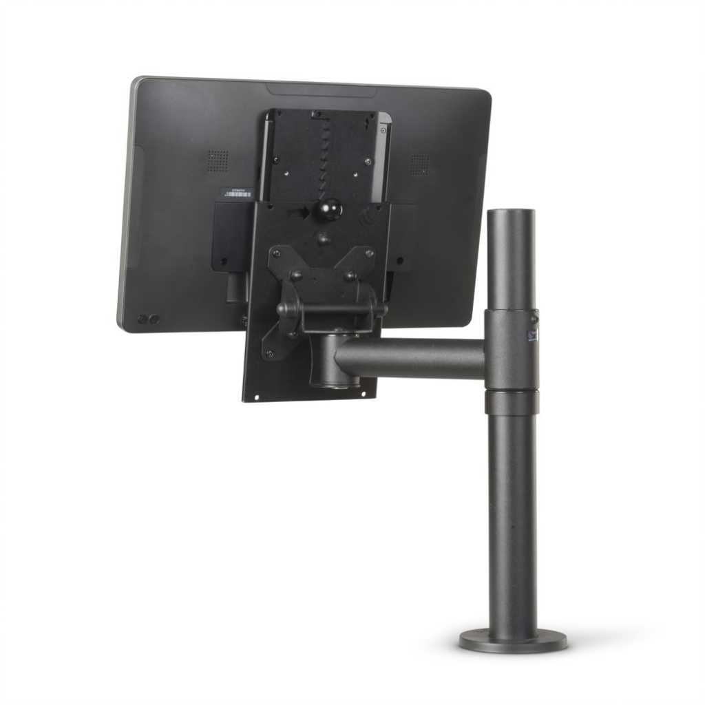 SpacePole Classic SPV1101 Pole Mount for Display Screen, LCD Display - Black