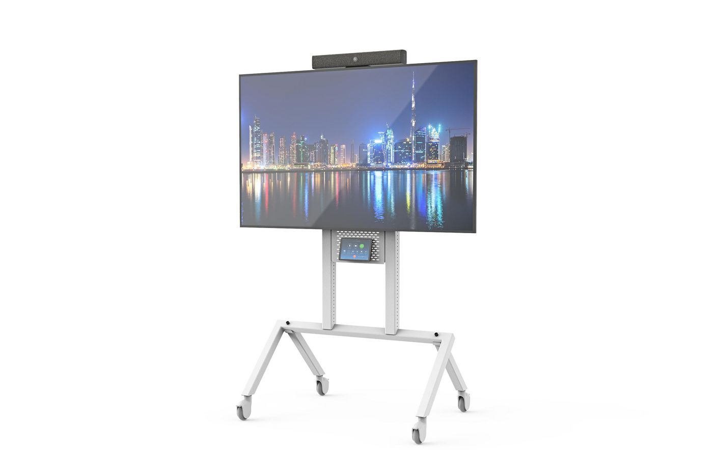 Heckler Design Av Cart Prime - White - H700-WT 136 KG 127 CM - [50] 190.5 CM [75] 400 X 200 MM 400 X 600 MM - Warranty: 60M