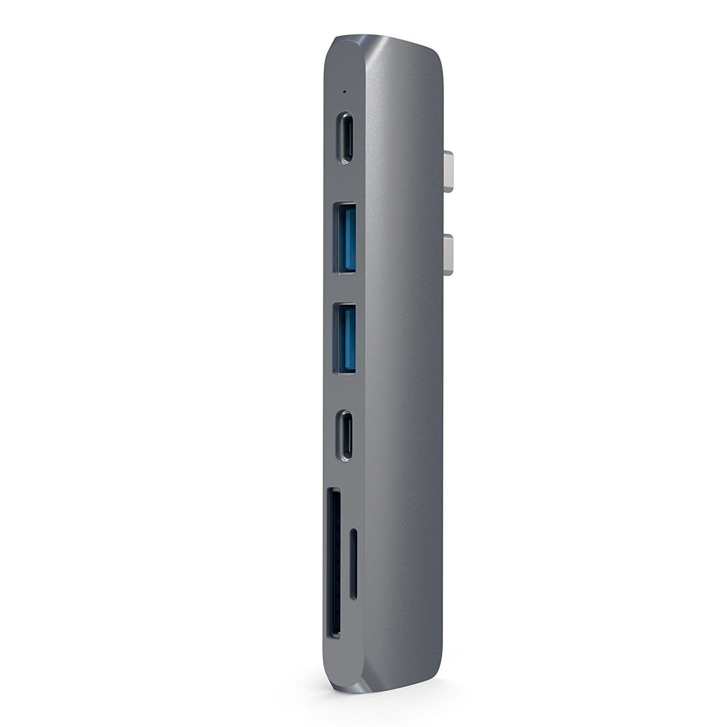 Satechi ST-CMBPM Laptop Dock/Port Replicator Usb 3.2 Gen 1 [3.1 Gen 1] Type-C Grey (Satechi Type-C Pro Hub 4K Hdmi SP Grey)