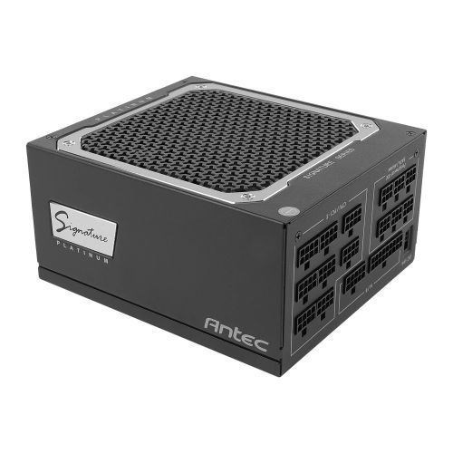 Antec Signature Platinum 1000W Psu 135MM FDB Silent Fan 80 Plus Platinum Fully Modular Uk Plug 100% Heavy-Duty Japanese Capacitors Hybrid Zero RPM Fan Mode Oc Link Design Features Allows 2 Sign