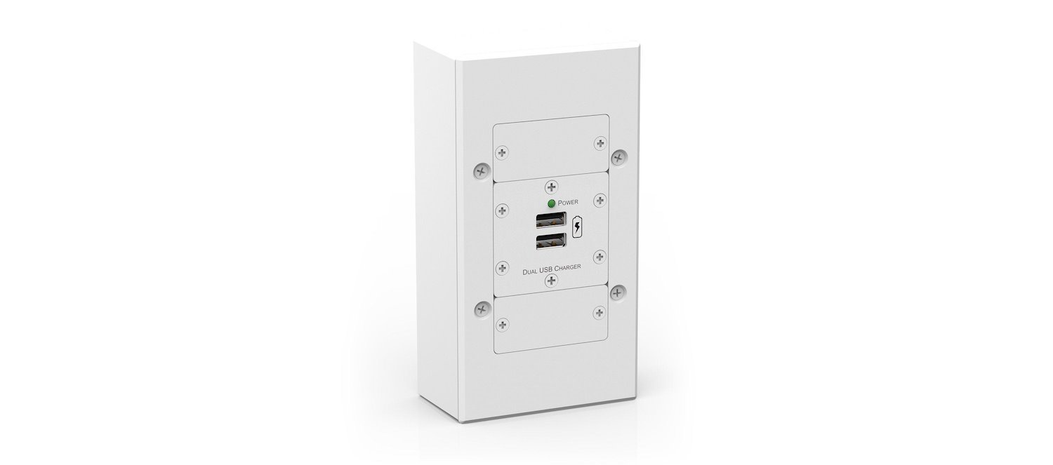 Kramer Electronics Owb-2G/Eu/Gb Outlet Box White (Owb-2G/Eu/Gb - On Wall Box)