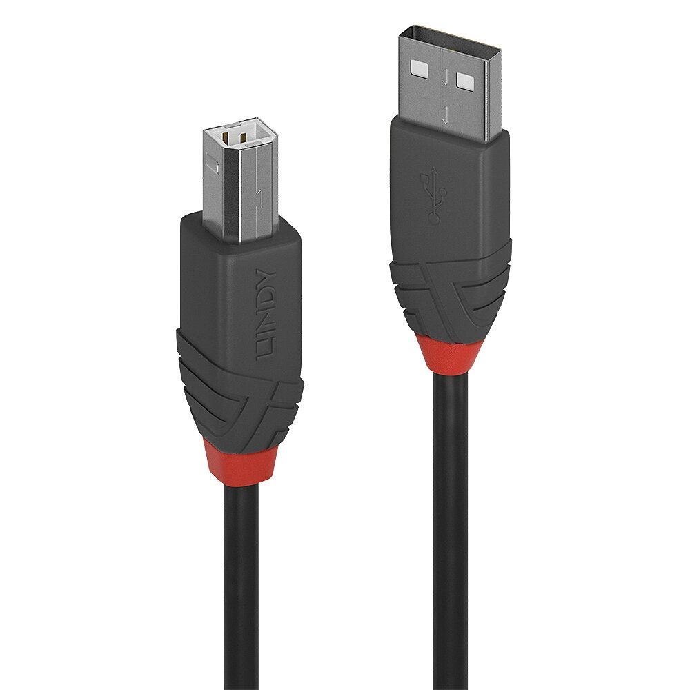 Lindy 3M Usb 2.0 Type A To B Cable Anthra Line (3M Usb 2.0 Type A To B CBL - Anthra Line)