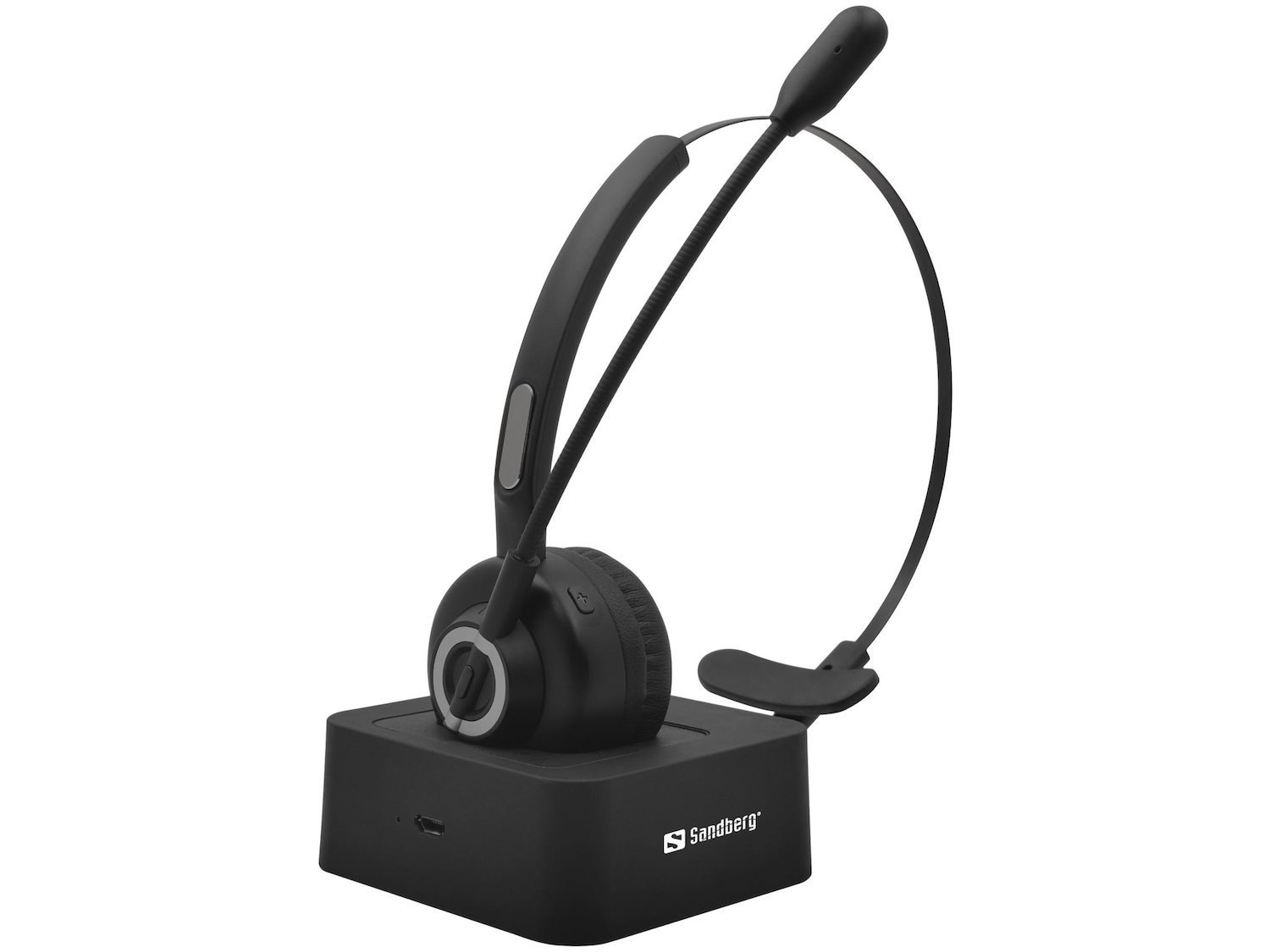 Sandberg Bluetooth Office Headset Pro (Bluetooth Office Headset Pro - Bluetooth Office Headset Pro - Headset Head-Band Office/Call Center Black Monaural Wireless - Warranty: 60M)