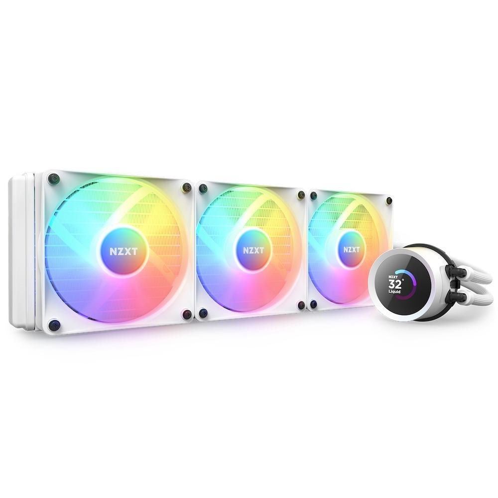 NZXT Kraken 360 RGB Processor All-In-One Liquid Cooler 12 CM White 1 PC[S] (NZXT Kraken 360 White RGB Aio Cpu Water Cooler - 360MM)
