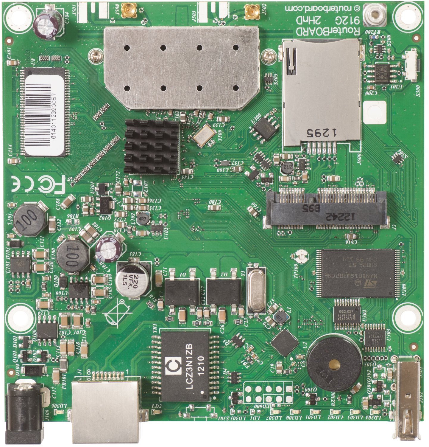 Mikrotik Rb912uag-2Hpnd Router Motherboard (RouterBOARD 912Uag With 600Mhz - Atheros Cpu 64MB Ram - 1xGigabit Lan Usb miniPCIe Built-In 2.4Ghz 802.11B/G/N 2X2 Two Chain Wireless - Warranty: 12M)