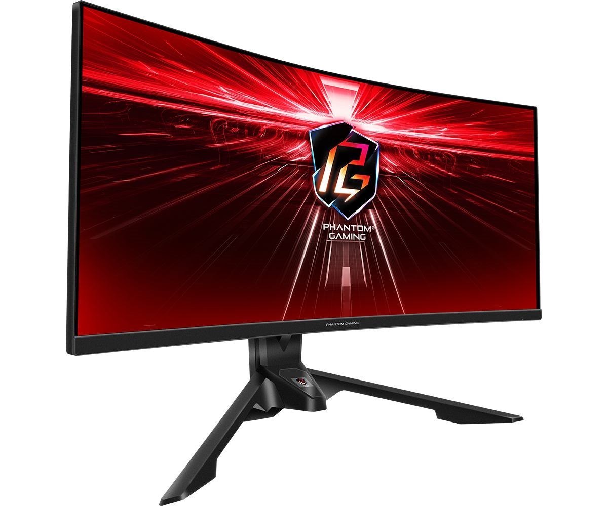 Asrock Pg34wq15r3a Computer Monitor 86.4 CM [34] 3440 X 1440 Pixels Wide Quad HD Oled Black (Asrock 34 Phantom Gaming WQHD Curved Gaming Monitor [Pg34wq15r3a] 3440 X 1440 1MS 2 Hdmi DP 165Hz HDR 400 W