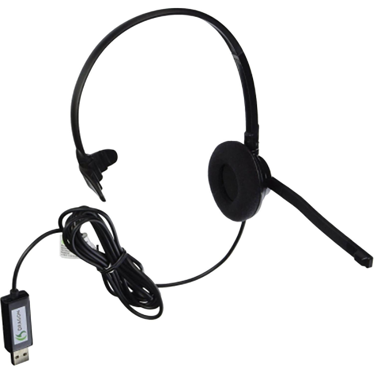 Nuance Dragon Monaural Usb Headset.. [1Year Warranty]