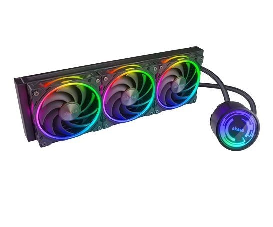 Akasa Soho 360 Processor All-In-One Liquid Cooler 12 CM Black 1 PC[S] (Akasa Soho 360 Dusk Edition Triple Radiator Liquid Cpu Cooler With Addressable R)