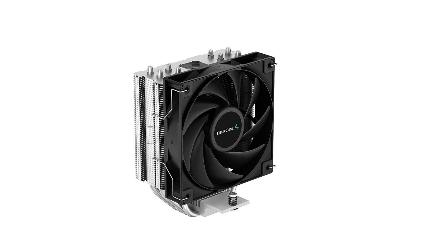 DeepCool Ag400 Processor Air Cooler 12 CM Aluminium Black 1 PC[S] (DeepCool Ag400 Fan Cpu Cooler Universal Socket High Efficiency 120MM PWM Cooling Black Fan 2000RPM 4 Heat Pipes 220W Heat Dissi