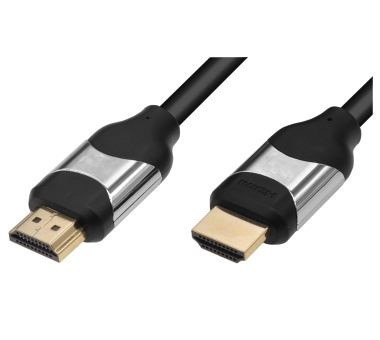 M-Cab 6060021 Hdmi Cable 1 M Hdmi Type A [Standard] Silver Black (Hdmi Cable 4K60HZ 1M Prof - Hdmi 2.0 Hi-Speed W/E Black)