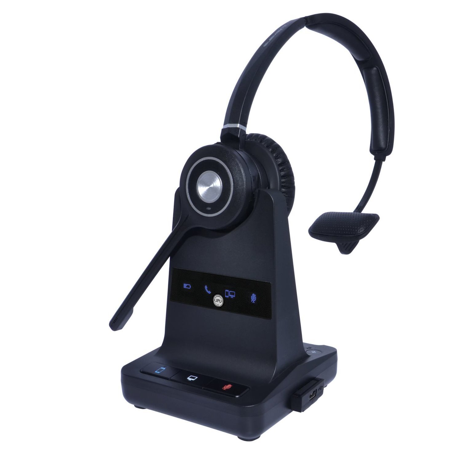 JPL JPL-Explore-USB-M Headset Wireless Head-Band Office/Call Center Mini-USB Charging Stand Black (JPL Explore Mono Dect & Usb)