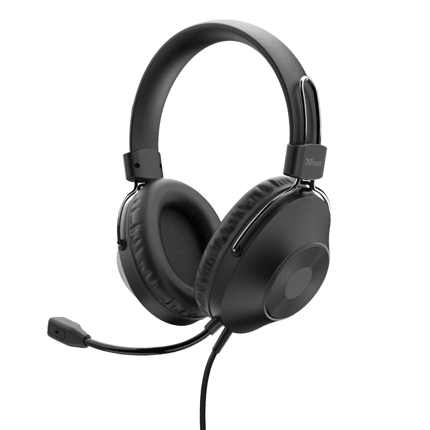 Trust HS-250 Headset Wired Head-Band Calls/Music Black (HS-250 Over-Ear Usb Headset - .)