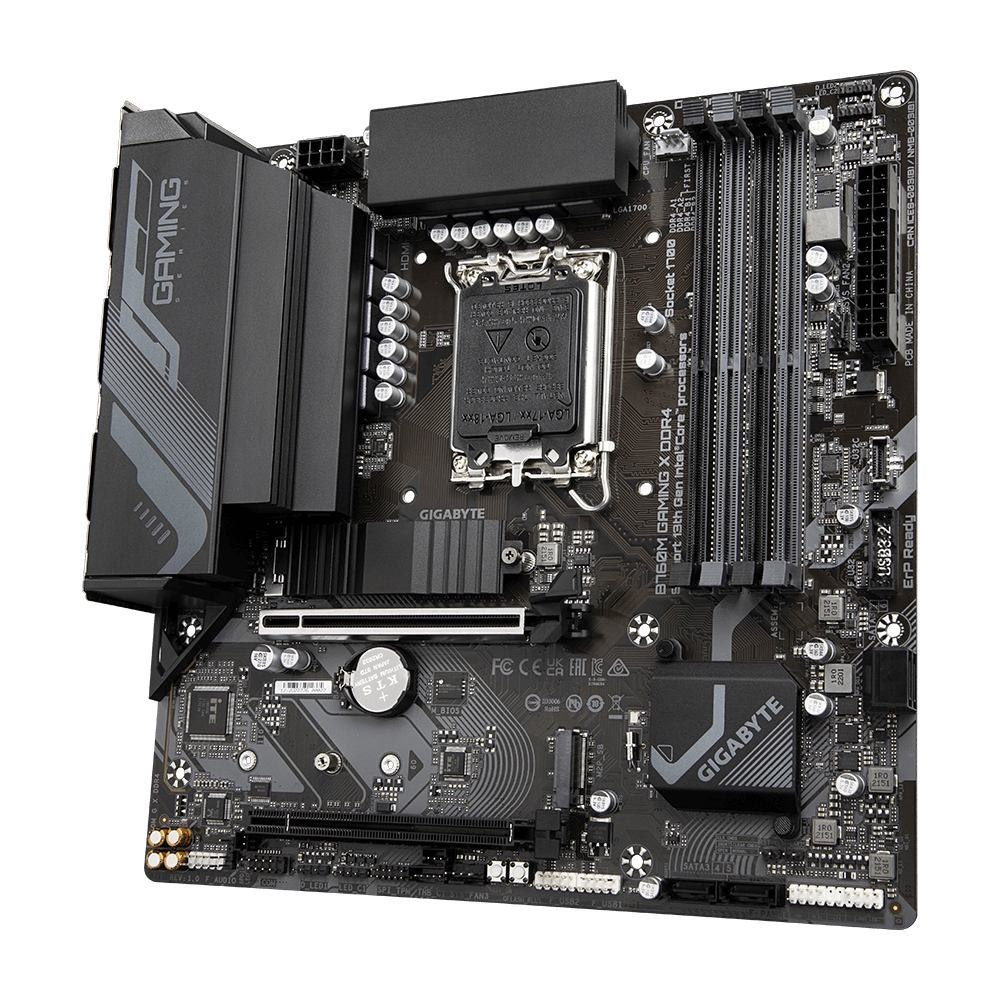 Gigabyte B760M Gaming X DDR4 Motherboard Intel B760 Lga 1700 Micro Atx (Gigabyte B760M Gaming X DDR4 Motherboard Intel Socket 1700 12TH/13TH Gen 1X PCIe 4.0 X16 2 X PCIe 4.0 M.2 Micro Atx Front