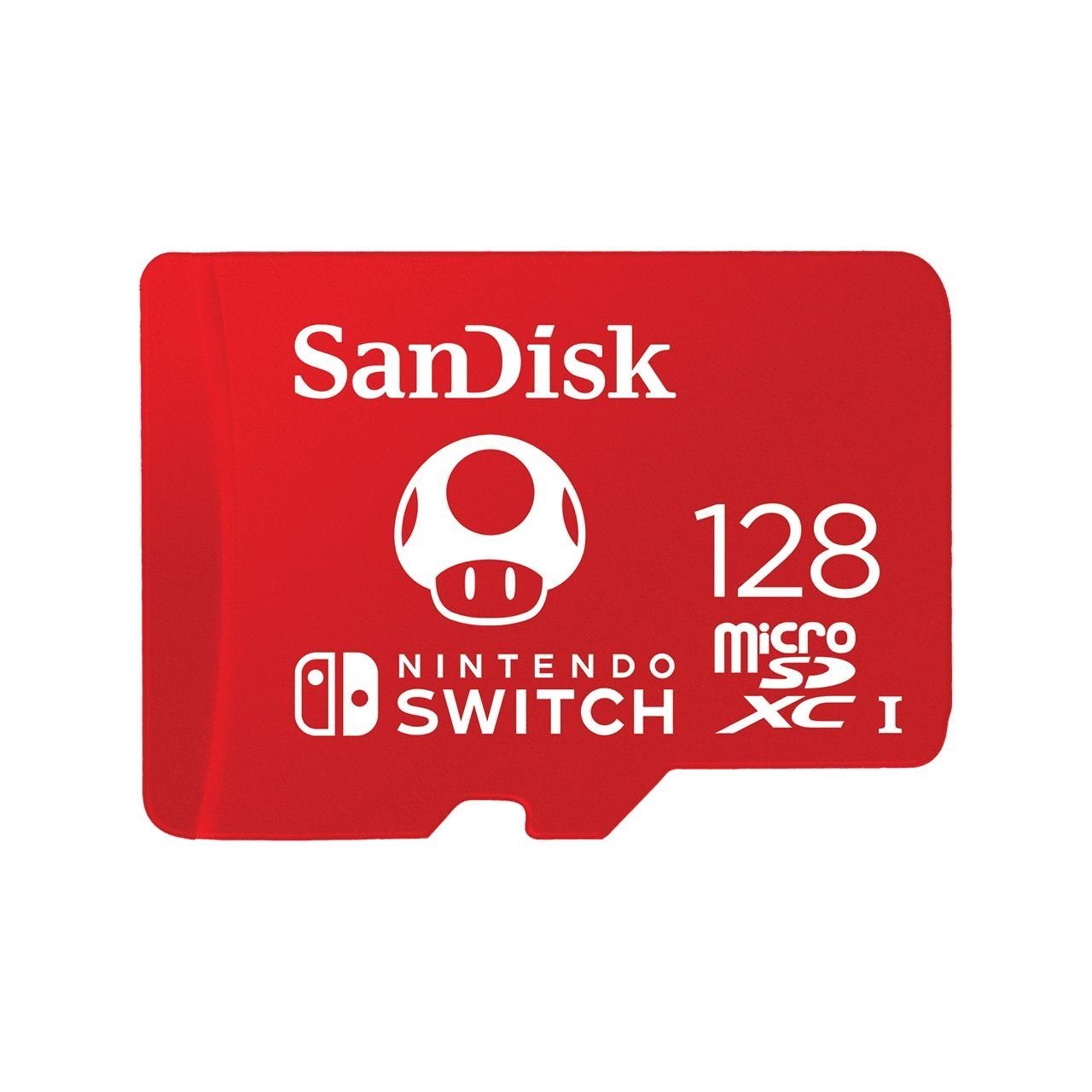 SanDisk Sdsqxao-128G-Gnczn Memory Card 128 GB MicroSDXC (SanDisk - Flash Memory Card - 128 GB - Uhs-I U3 - microSDXC Uhs-I - For Nintendo Switch)