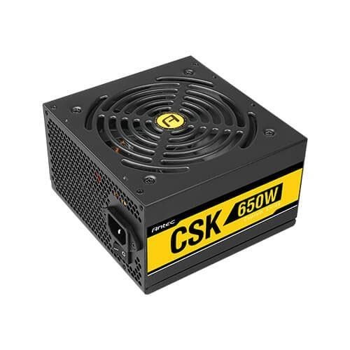 Antec Bronze Power Supply CSK 650W 80+ Bronze Certified Psu Continuous Power With 120MM Silent Cooling Fan Atx 12V 2.31 / Eps 12V Bronze Power Supply