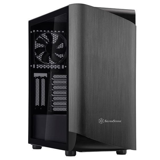 Silverstone Seta A1 Midi Tower Black Titanium (Silverstone Seta A1 Atx Mid-Tower - Black Grey Tempered Glass)