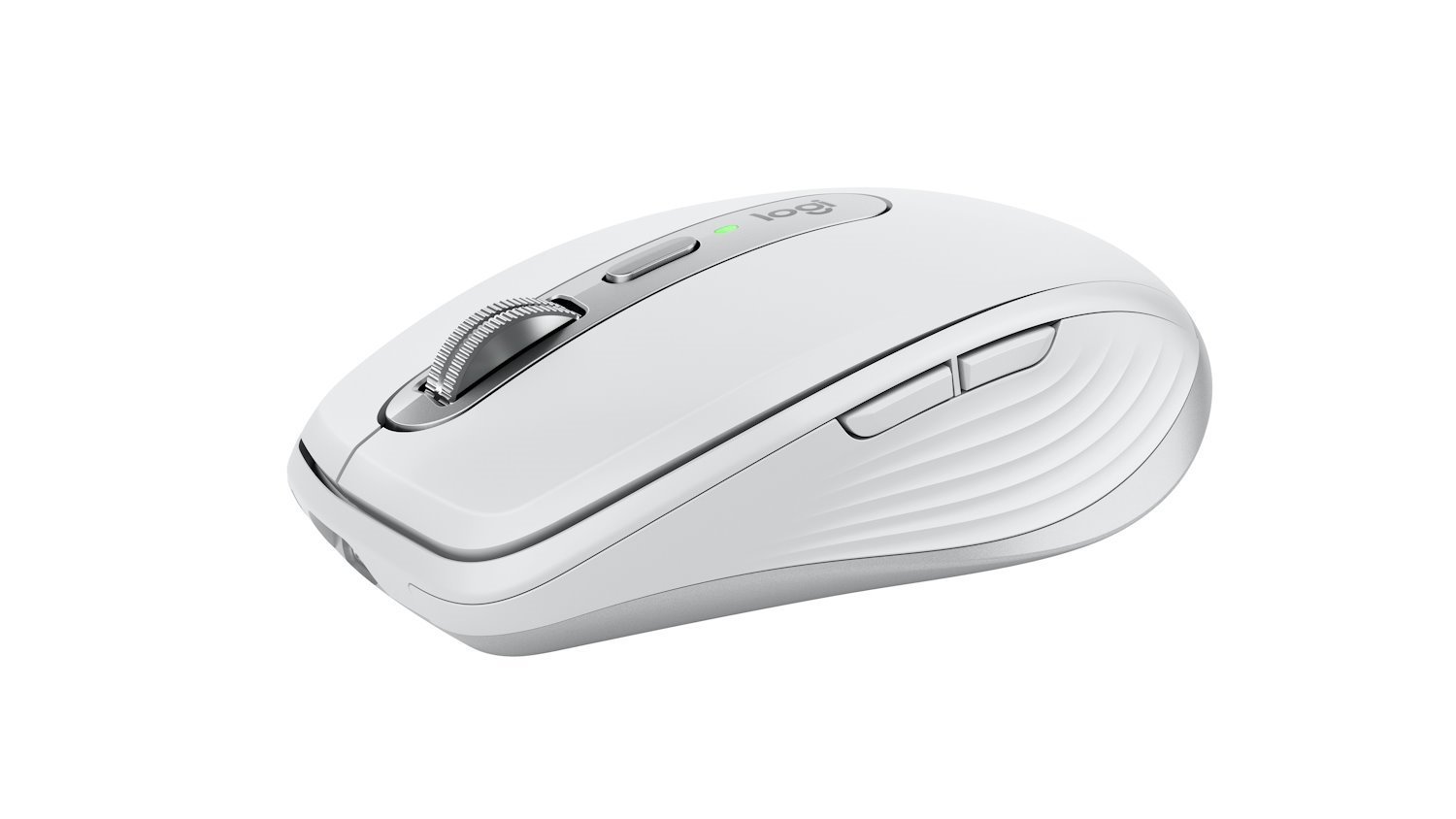 Logitech MX Anywhere 3S Mouse - Bluetooth - USB Type C - Optical/Darkfield - 6 Button(s) - Pale Gray