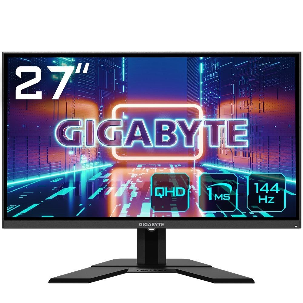 Gigabyte G27Q Led Display 68.6 CM [27] 2560 X 1440 Pixels Quad HD Black (Gigabyte 27 Ips Monitor SPK G27Q)