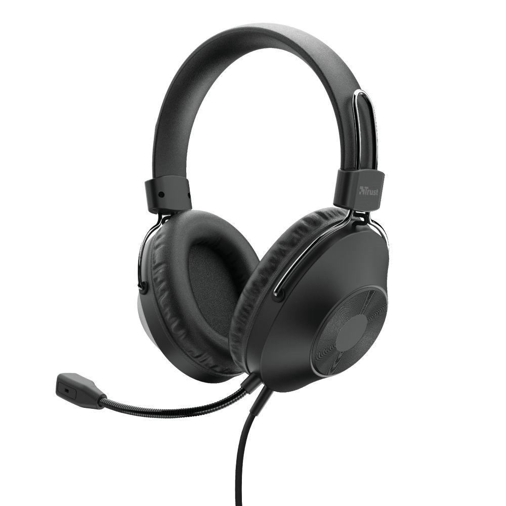 Trust Ozo Headset Wired Head-Band Calls/Music Usb Type-A Black (Ozo Usb Headset - .)