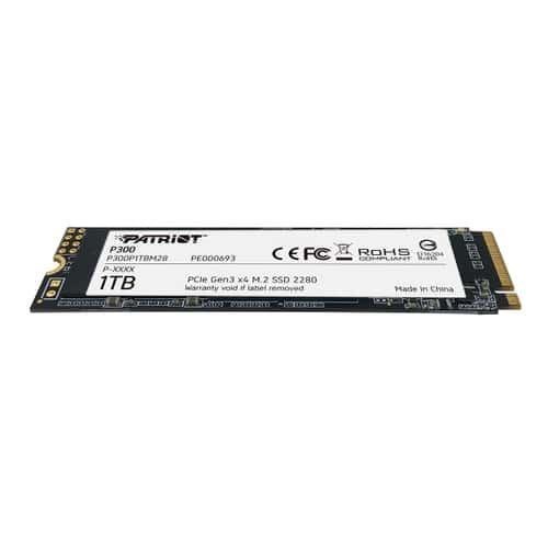 Patriot Memory P300 M.2 1000 GB Pci Express 3.0 NVMe (Patriot P300 1TB M.2 2280 PCIe NVMe SSD)