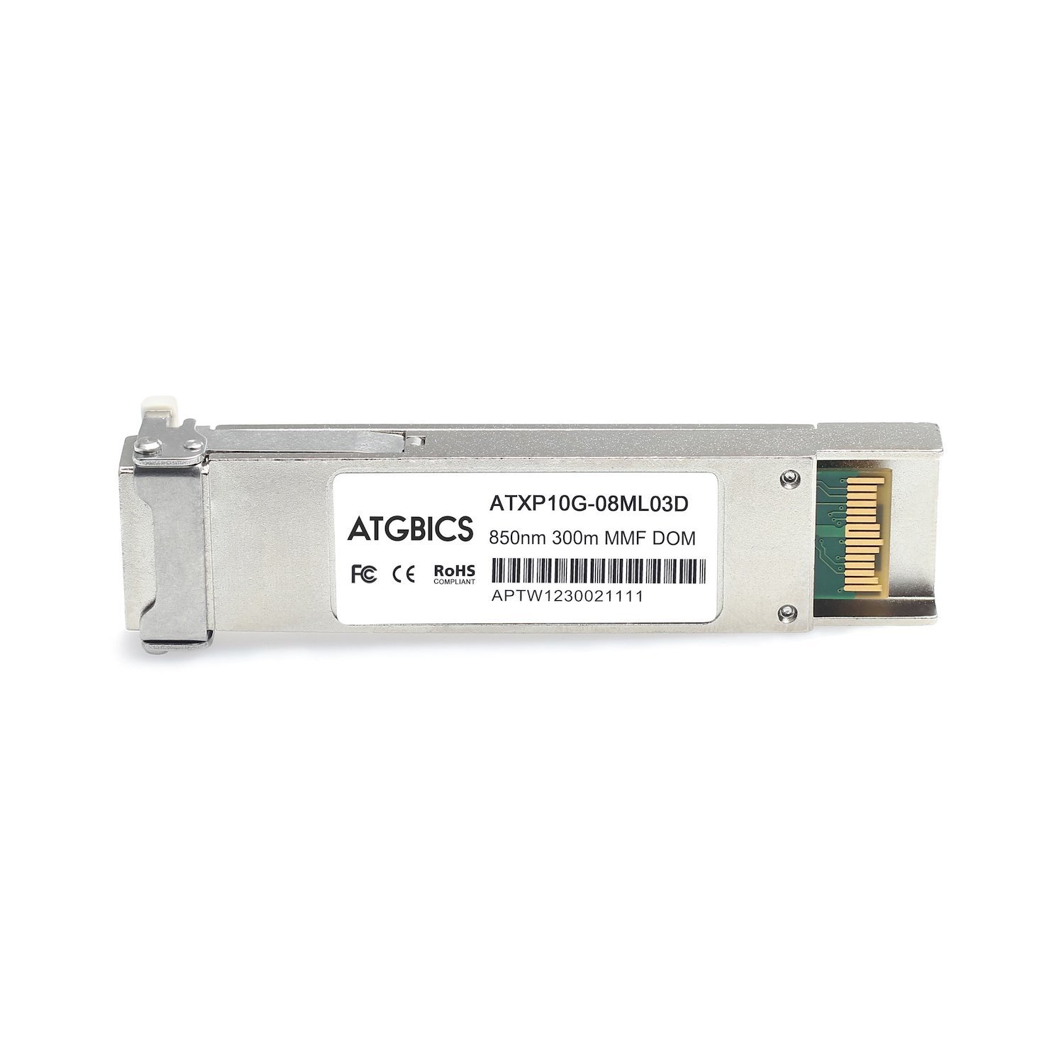 Atgbics 10G-XFP-SR Brocade Compatible Transceiver XFP 10GBase [850NM MMF 300M Dom] (10G-XFP-SR Atgbics Brocade Compatible Transceiver XFP 10GBase [850NM MMF 300M Dom])