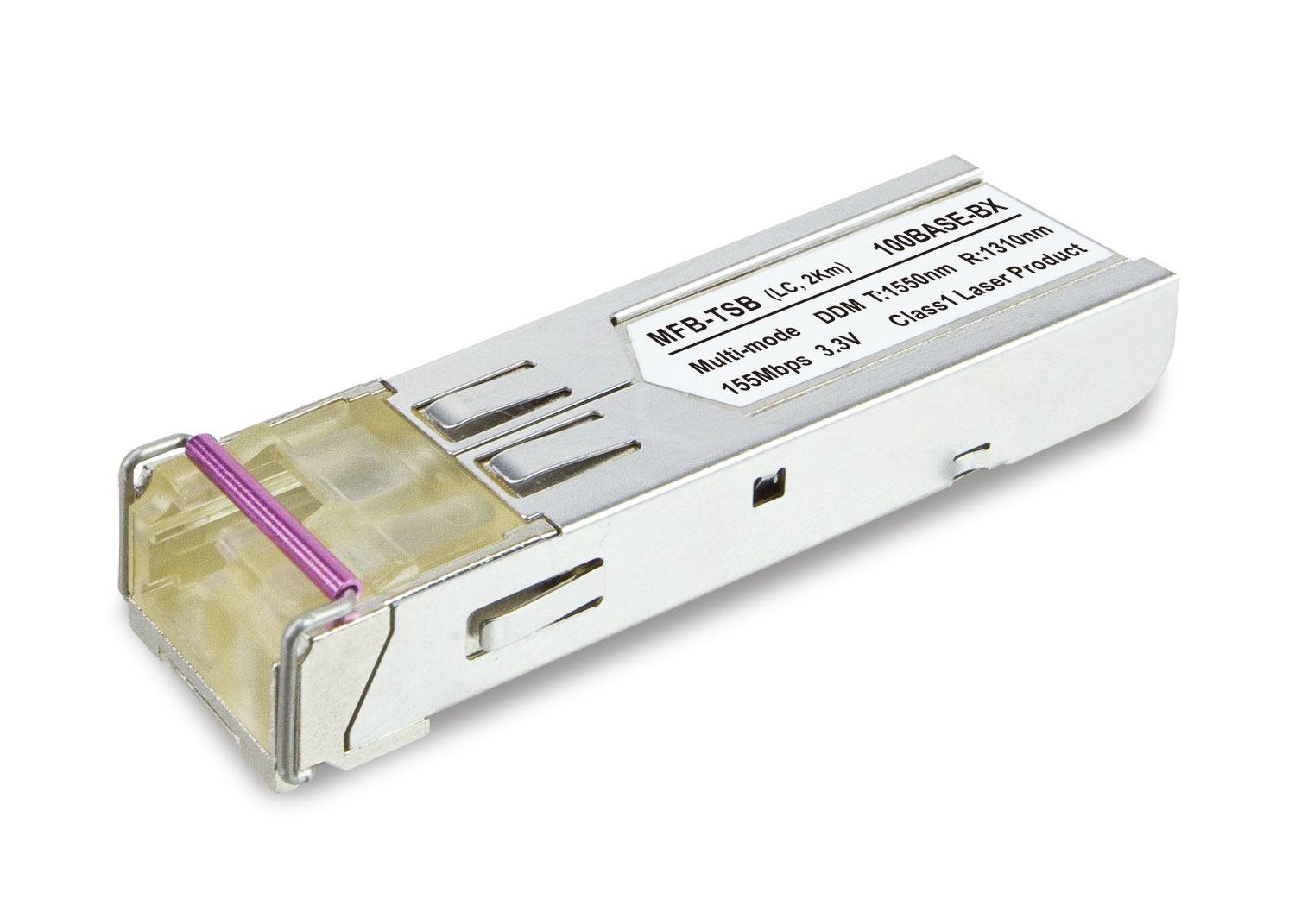 Planet MFB-TSB Network Transceiver Module Fiber Optic 155 Mbit/S SFP (Multi-mode WDM TX-1550 - 2KM 100Mbps SFP Fiber Transc - [-40 To 75C] DDM Supported - Warranty: 36M)