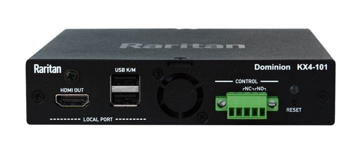 Raritan KX Iv-101 KVM Switch Rack Mounting Black (4K KVM-over-IP Switch - Single-Port Ultra Performance - Warranty: 24M)