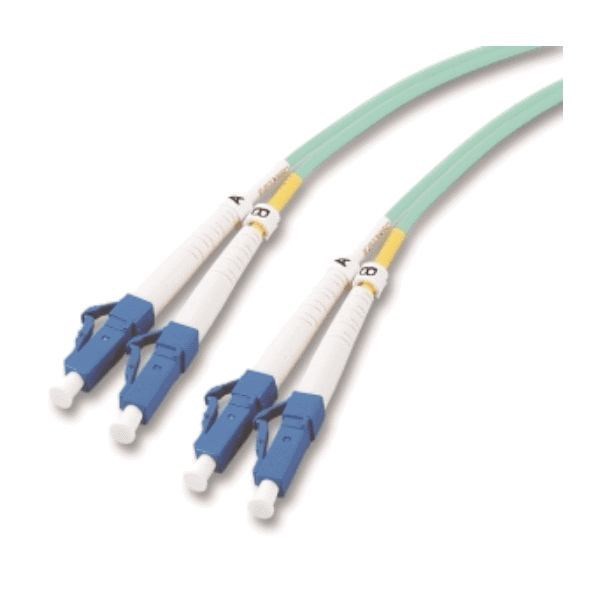 M-Cab 7003303 Fibre Optic Cable 3 M LC Om3 Multicolour Turquoise (3M LWL Jumper Om3 LC-LC - 50/125 LSZH Duplex Aqua)