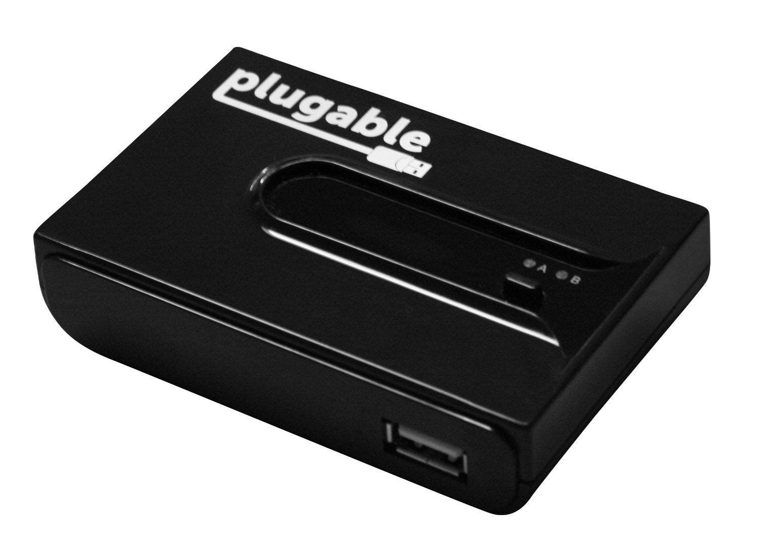 Plugable Technologies Usb2-Switch2 Interface Hub 480 Mbit/S Black (Plugable Usb 2.0 Port Sharing Switch)