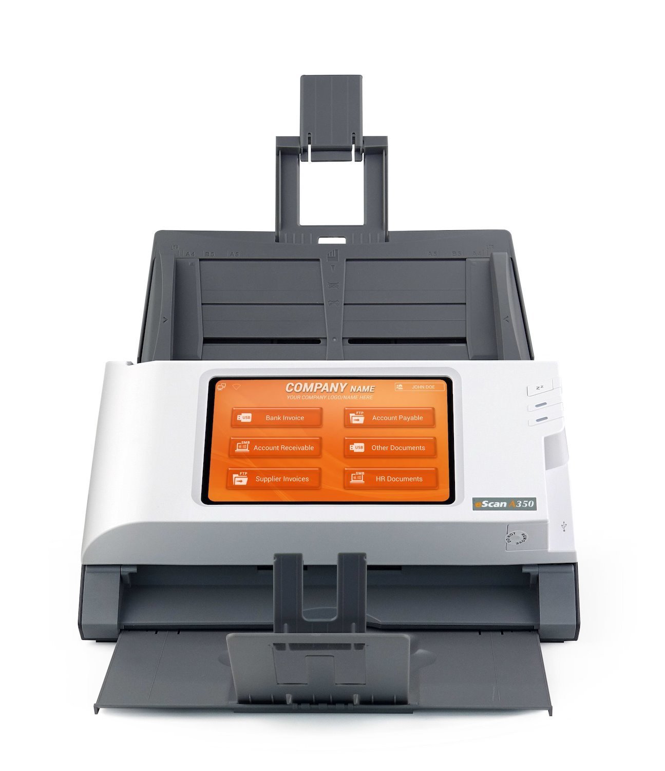 Plustek eScan A350 Enterprise Adf + Manual Feed Scanner 600 X 600 Dpi A4 Black White (Escan A350 Enterprise - Escan A350 Enterprise)