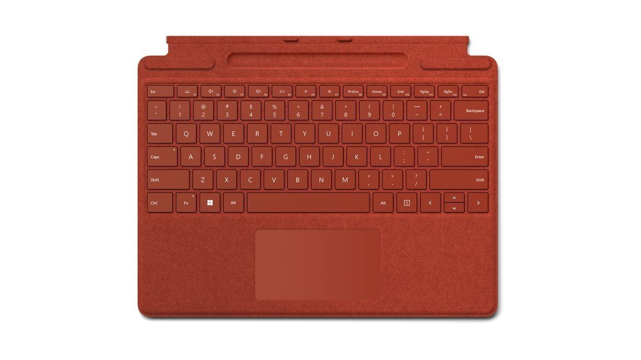 Microsoft Surface Pro Signature Red Microsoft Cover Port Qwerty English (Pro Sig KB Uk/Irl Poppyred)