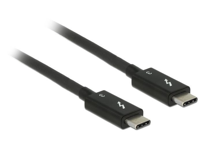 DeLOCK 84844 Usb Cable 0.5 M Usb 3.2 Gen 2 [3.1 Gen 2] Usb C Black (Delock Kabel Thunderbolt 3 Usb-C ST. > Usb-C ST. Pass. 0 5M 5 A 40 GB/S Schwarz)