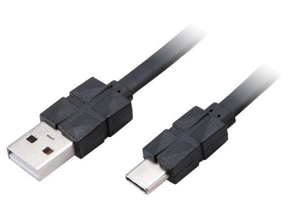 Akasa Ak-Cbub43-03Bk Usb Cable 0.3 M Usb 2.0 Usb A Usb C Black (Akasa Proslim Usb 2.0 Type-C To Type-A Charging & SYNC Cable 30CM)