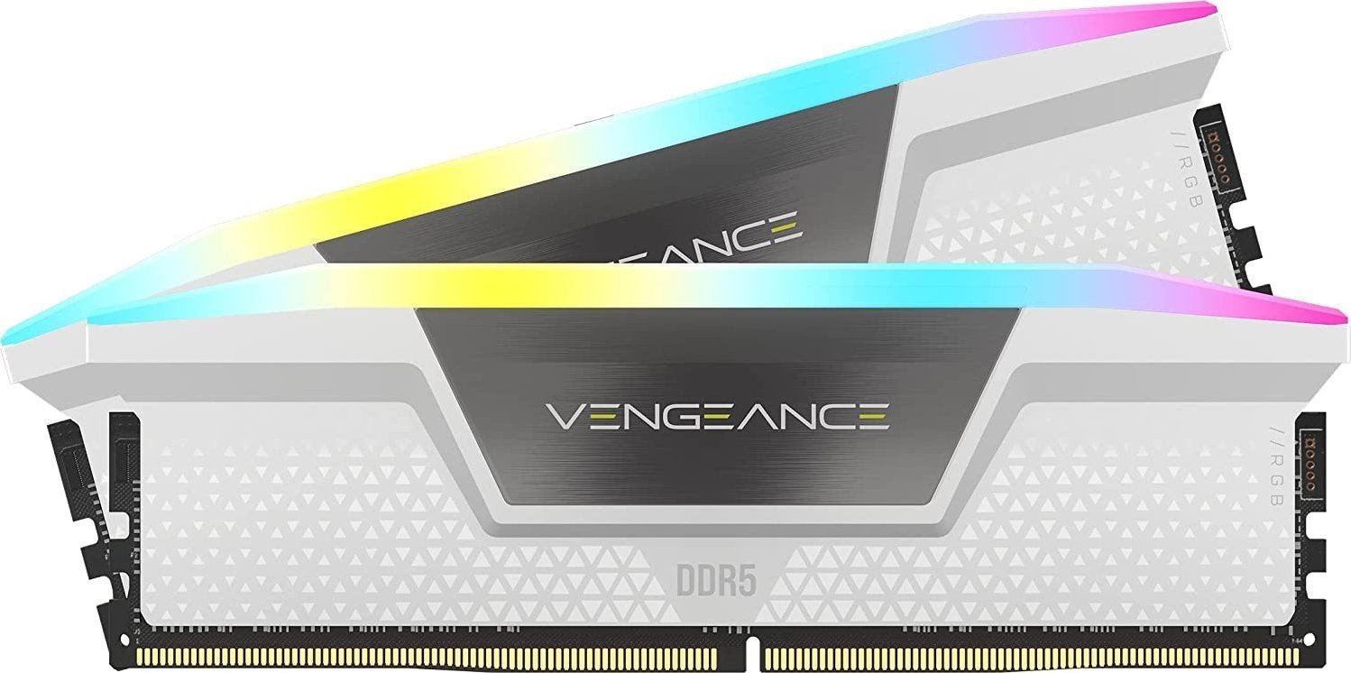 Corsair 32GB [2K] DDR5 6200MHz Vengeance RGB W Memory Module 2 X 16 GB (32GB DDR5 6200 Udimm RGB K2)