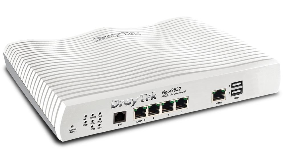 Draytek Vigor 2832 Wired Router Gigabit Ethernet White (DrayTek Vigor2832 Adsl Router/Firewall)