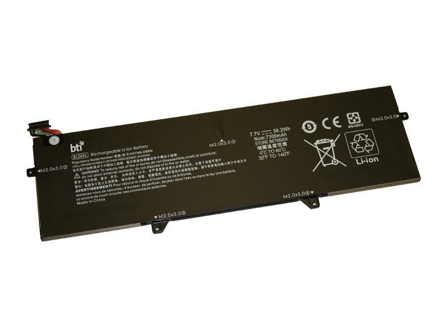 Bti BL04XL Battery (Replacement 4 Cell Battery For HP Elitebook 1040 G5 1040 G6 Replacing Oem Part Numbers BL04XL L07041-855 // 7.7V 7299mAh 56.2Wh)