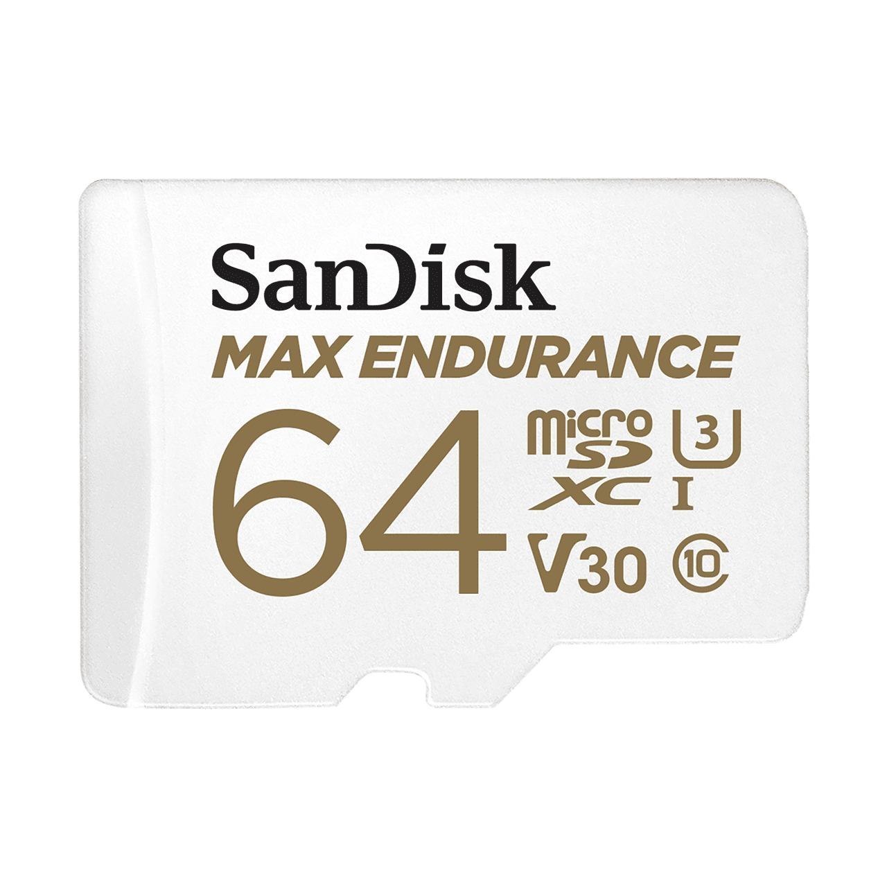 SanDisk Max Endurance 64 GB MicroSDXC Uhs-I Class 10 (Max Endurance Microsdhc - 64GB Card With Adapter)