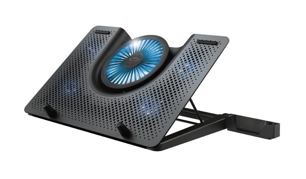 Trust GXT 1125 Quno Notebook Stand Black 43.2 CM [17] (GXT1125 Quno Laptop Cooling Stand)