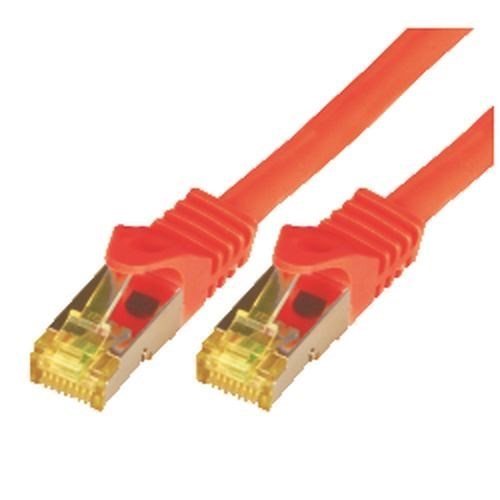 M-Cab 2M Cat7 S-FTP Networking Cable Red S/FTP [S-STP] (Cat7 SFTP RJ45 LSZH 2M Red - 10Gbit Raw Patch Cable)