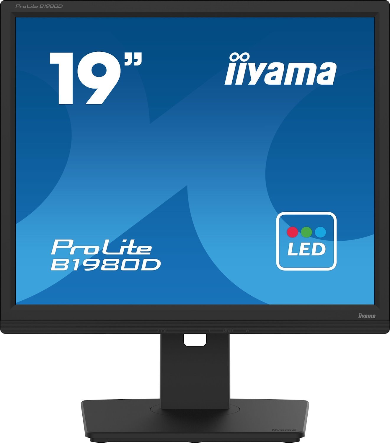 Iiyama ProLite B1980D-B5 Computer Monitor 48.3 CM [19] 1280 X 1024 Pixels Sxga LCD Black (19In TN Panel 1280X1024 250CD/M - 12MLN:1 Acr 15CM Height Adjustab)