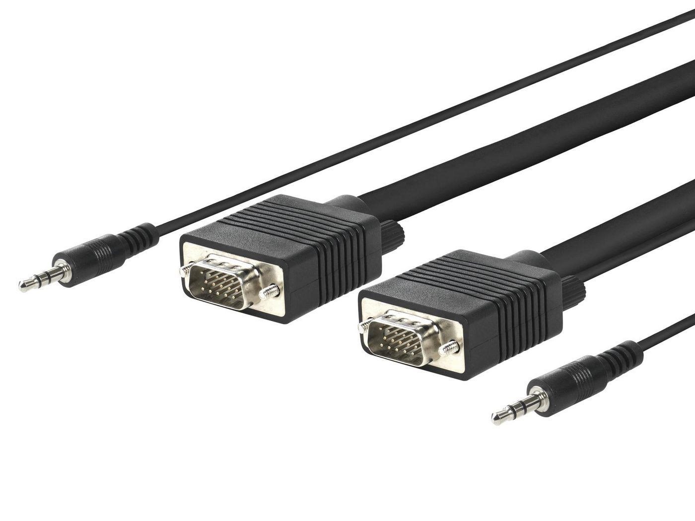 Microconnect Mongg7bmj Video Cable Adapter 7 M Vga [D-Sub] + 3.5MM Black (Svga HD15 7M M-M. 3.5MM - 2X 3.5MM 30CM & 62CM M-M - Max. Resolution Full HD 1920X1080P Outer Dimension : 8.0 MM - Warranty: