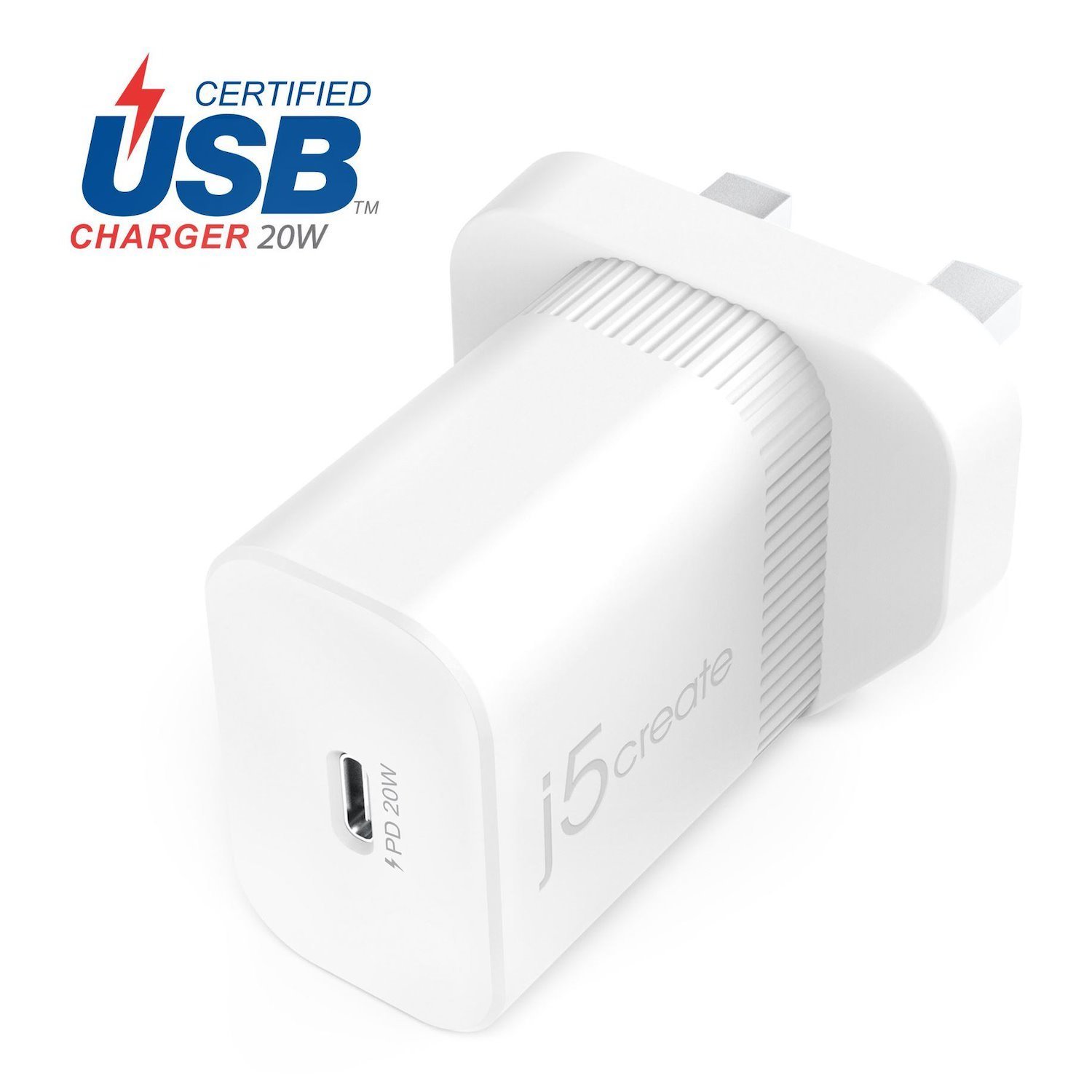 J5create Jup1420-Fn 20W PD Usb-C® Wall Charger (20W PD Usb-C Wall Charger - Uk - )