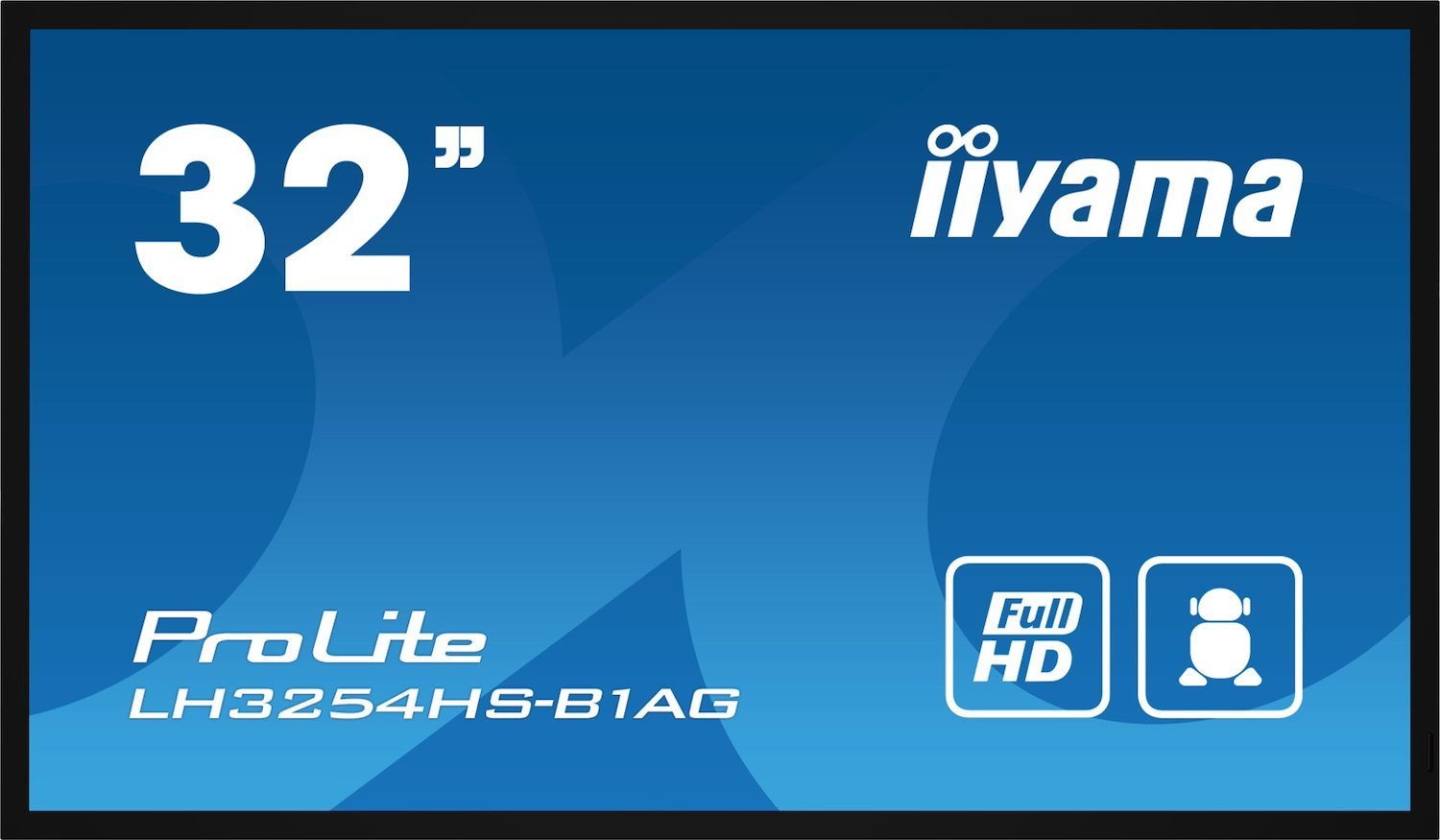 Iiyama Lh3254hs-B1ag Signage Display Digital Signage Flat Panel 80 CM [31.5] LCD Wi-Fi 500 CD/M² Full HD Black Built-In Processor Android 11 24/7 (Lh3254hs-B1ag 32In Ips - 1920X1080 500CD/QM Android 1