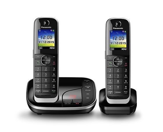 Panasonic Kx-Tgj322e Dect Telephone Caller Id Black (Panasonic Kx-Tgj322eb Twin)